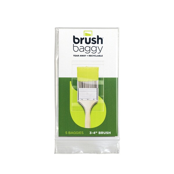 Brushbaggy BrushBaggy 5 in. W X 7.75 in. L Clear Polypropylene Paint Brush Baggy BBS201 - main